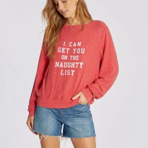 Wildfox Tops Wildfox Scarlet Get You On The Naughty List